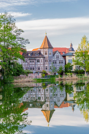 Sightseeing tour through Bad Salzungen - Germanyのeditorial素材