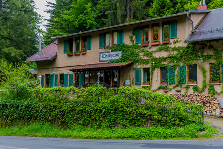 Little Summer Walk through the beautiful nature of Schmalkalden in Thuringiaのeditorial素材