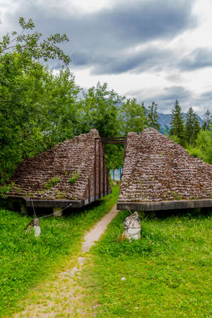 Holiday feeling around the beautiful Leutasch Valley in Tirolの写真素材