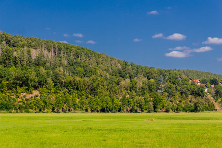 Stroll through beautiful Bad Salzungenの写真素材