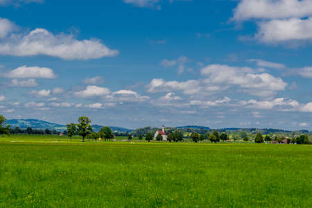 Holiday feeling around the beautiful FÃ¼ssen in Bavariaの写真素材