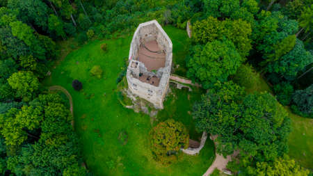 Late summer walk in the beautiful parks of Bad Liebensteinの写真素材