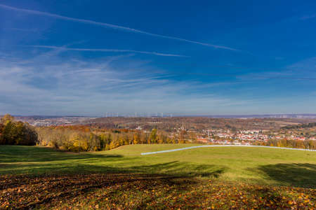 Autumn walk around the Wartburg town of Eisenach on the edge of the Thuringian Forest - Thuringiaの写真素材