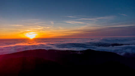 Autumn walk on a sunny day around the Inselsberg - Thuringia - Germanyの写真素材