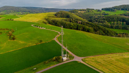 On the way on the heights of the Thuringian Forest near Floh Seligenthal - Thuringia