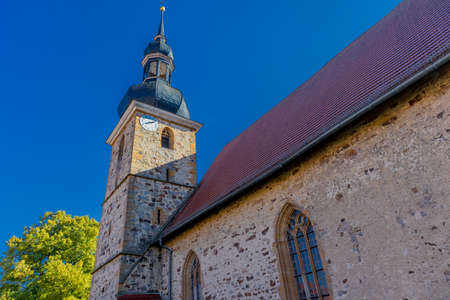 Late summer discovery tour through the beautiful Grabfeld at the gates of Franconia - Thuringiaの写真素材
