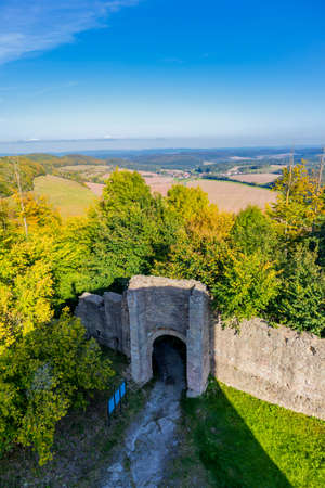 Late summer discovery tour through the beautiful Grabfeld at the gates of Franconia - Thuringiaの写真素材