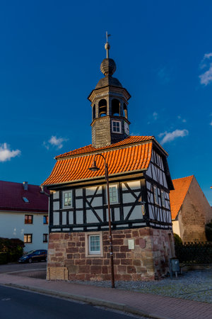 Exploring the beautiful Breitungen on the Werra - Thuringiaのeditorial素材