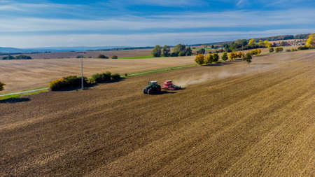 Late summer discovery tour through the beautiful Grabfeld at the gates of Franconia - Thuringiaの写真素材
