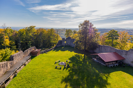 Late summer discovery tour through the beautiful Grabfeld at the gates of Franconia - Thuringiaのeditorial素材