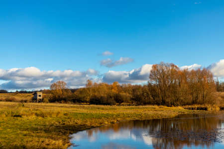 Walk through the beautiful Hainich Valley to the Silver Lake - Thuringiaの写真素材
