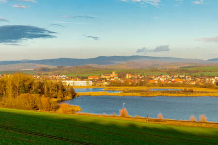 Exploring tour along the beautiful Werratal on a cold Winter Day - Breitungen - Seeblickの写真素材