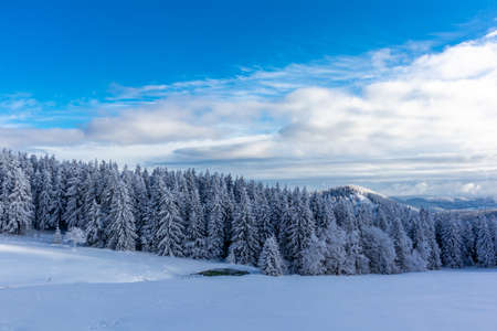 Winter Wonderland Thuringian Forest at Schneekopf - Thuringia - Germanyの写真素材
