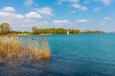 Holiday feeling at Lago di Alpi near Erfurt - Thuringia - Germanyの写真素材