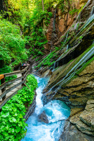 Beautiful exploration tour along the Berchtesgaden Alpine foothills - Koenigsee - Bavaria - Germanyの写真素材