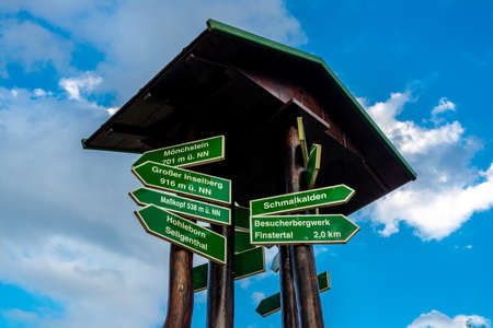 Small summer bike tour through the beautiful nature around Schmalkalden - Thuringia - Germanyの写真素材