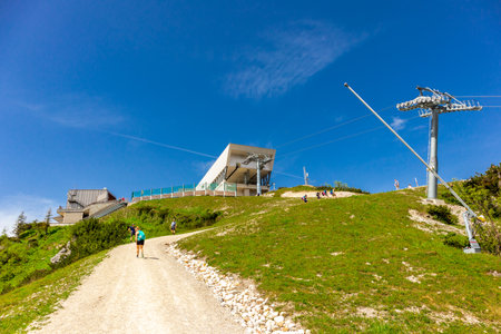Beautiful exploration tour along the Berchtesgaden Alpine foothills - Jenner - Bavaria - Germanyのeditorial素材