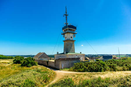 Beach walk on the beautiful alabaster coast near Fecamp - Normandy - Franceの写真素材