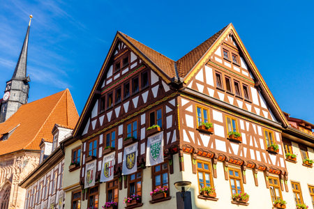 A day in the beautiful half-timbered town of Schmalkalden with all its facets - Thuringiaのeditorial素材