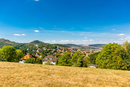 Summer walk around the Wartburg town of Eisenach on the edge of the Thuringian Forest - Thuringia - Germanyのeditorial素材