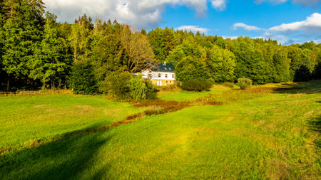 Late Summer Walk through the beautiful nature of Schmalkalden - Thuringia - Germanyのeditorial素材