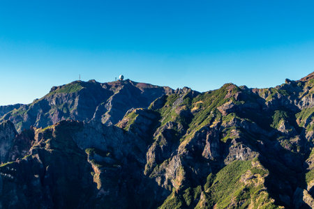 Hike to the highest point on the Azores island of Madeira - Pico Ruivo - Portugalの写真素材
