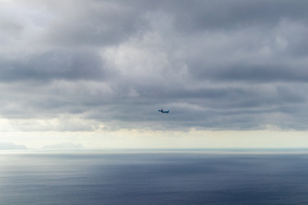 Holiday feeling on the beautiful Atlantic island Madeira near Santa Cruz - Portugalの写真素材