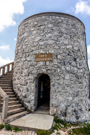 Hike to the top of the Ucka Mountain on Vojak - Primorje-Gorski - Croatiaのeditorial素材