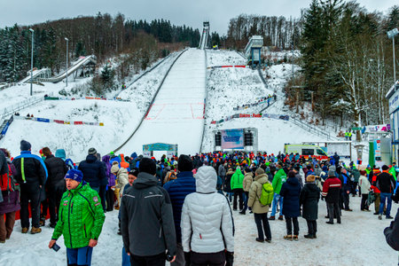Visiting the International Cup of Ski Jumpers at the Rennsteig - Brotterode - Thuringia - Germany