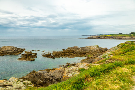 Small discovery tour at Pointe Saint-Mathieu in beautiful Brittany near Plougonvelin - Franceの写真素材