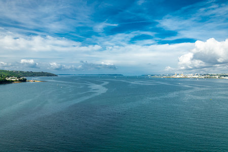 Architectural highlights along the Atlantic coast in beautiful Brittany - Pont Albert Louppe - Franceの写真素材