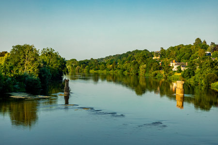 Summer discovery in the beautiful Seine Valley at Amboise Castle - Indre-et-Loire - Franceのeditorial素材