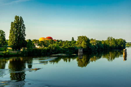 Summer discovery in the beautiful Seine Valley at Amboise Castle - Indre-et-Loire - Franceのeditorial素材