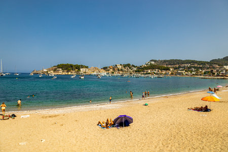 On the road in the west of the beautiful Balearic island of Mallorca - SÃ³ller - Spainのeditorial素材