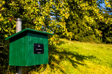 Beautiful hike through southern Thuringia around the Hohe Geba near Meiningen - Thuringia - Germanyの写真素材