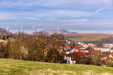 Spring hike through the unique Werra Valley near Vacha - Thuringia - Germany