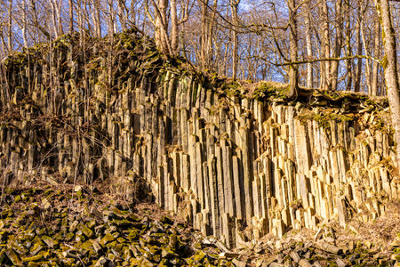 Spring hike through the unique Werra Valley near Vacha - Thuringia - Germany