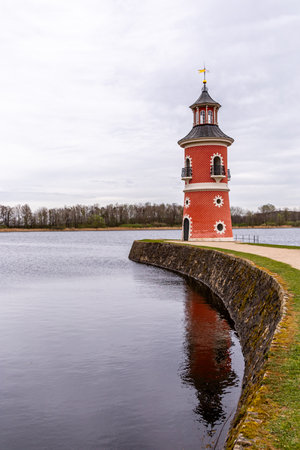 A short stopover at the beautiful fairytale castle of Moritzburg near Dresden - Saxony - Germanyの写真素材