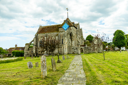 Hello Winchelsea, the beautiful small town in East Sussex with its unique church - United Kingdomの写真素材
