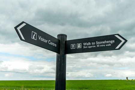 Visit the English classic: Stonehedge on the outskirts of Salisbury - Wiltshire - United Kingdomの写真素材