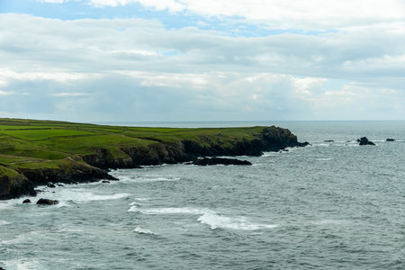 A circular walk to the southernmost point of the English mainland - Lizard Point in beautiful Cornwall - Helston - United Kingdomの写真素材