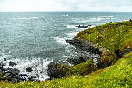 A circular walk to the southernmost point of the English mainland - Lizard Point in beautiful Cornwall - Helston - United Kingdomの写真素材