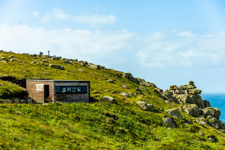 Exploring the most westerly point of England, Lands End near Penzance - Cornwall - United Kingdom