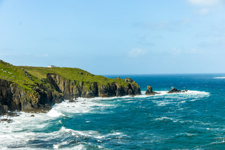 Exploring the most westerly point of England, Lands End near Penzance - Cornwall - United Kingdom