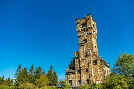 Late summer hike through the beautiful Thuringian Slate Park near Lehesten am Rennsteig - Thuringia - Germanyの写真素材