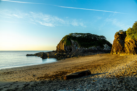 A fantastic sunset on the North Devon coast near Watermouth - United Kingdom