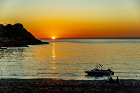 A fantastic sunset on the North Devon coast near Woolacombe - United Kingdom