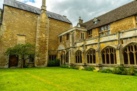 Stopover on the way through England in the picturesque village of Salisbury and the unique abbey in the county of Wiltshire - United Kingdomの写真素材