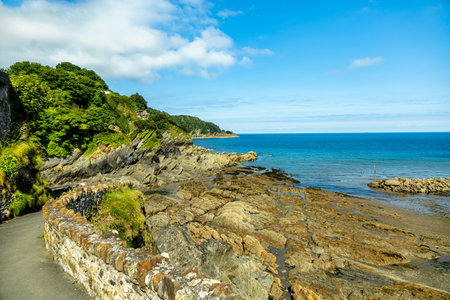 A beautiful morning walk along the North Devon coast at Woolacombe - United Kingdom