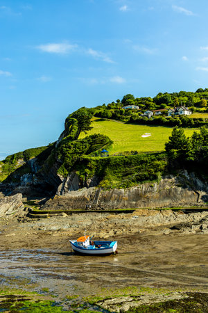 A beautiful morning walk along the North Devon coast at Woolacombe - United Kingdom